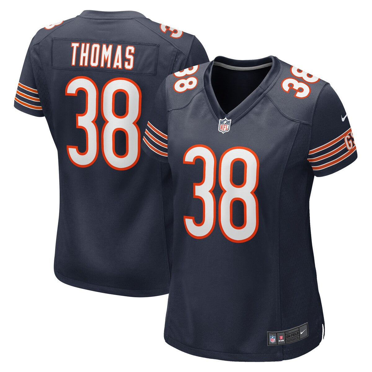 Aj Thomas Chicago Bears Nike Womens Game Player Jersey Navy