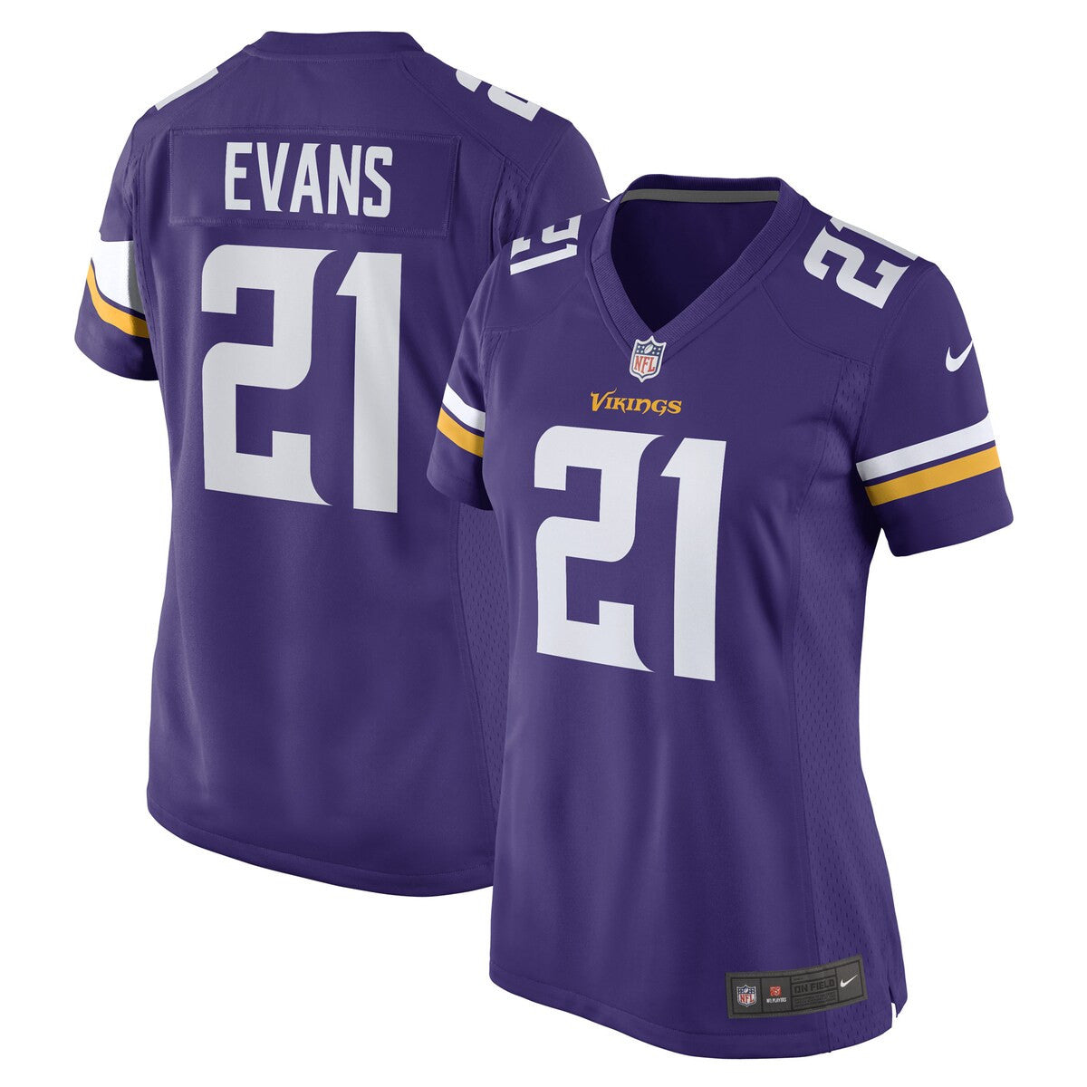 Akayleb Evans Minnesota Vikings Nike Womens Game Player Jersey Purple