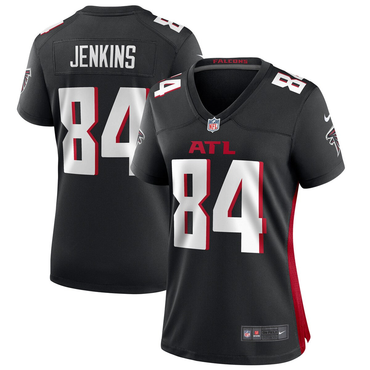 Alfred Jenkins Atlanta Falcons Nike Womens Game Retired Player Jersey Black