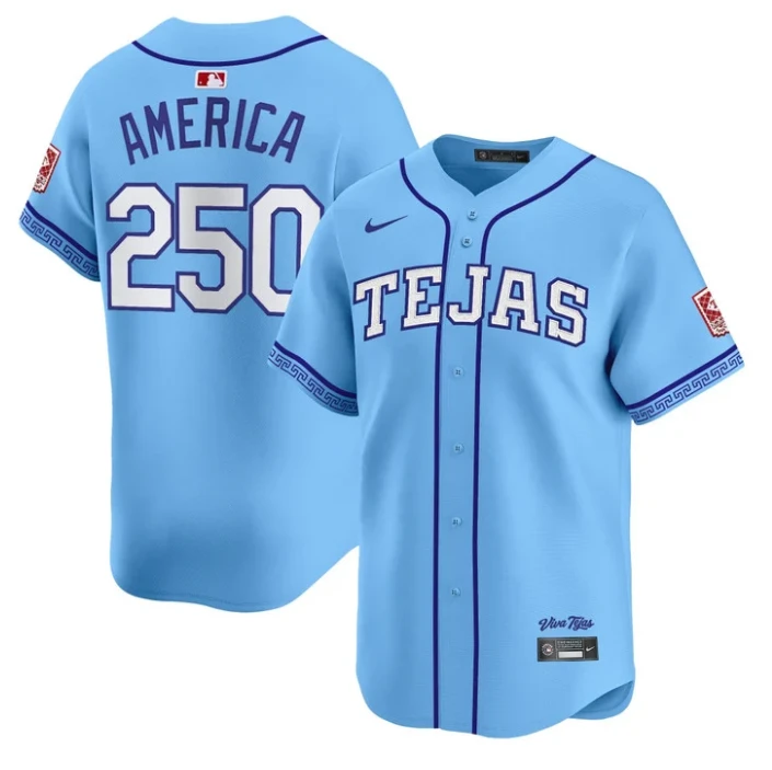 America Jersey #250 Texas Rangers 2026 City Connect Premier Stitched