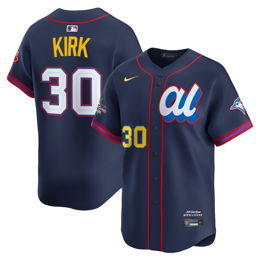 American League Alejandro Kirk #30 Navy 2025 All-Star Limited Jersey Stitched