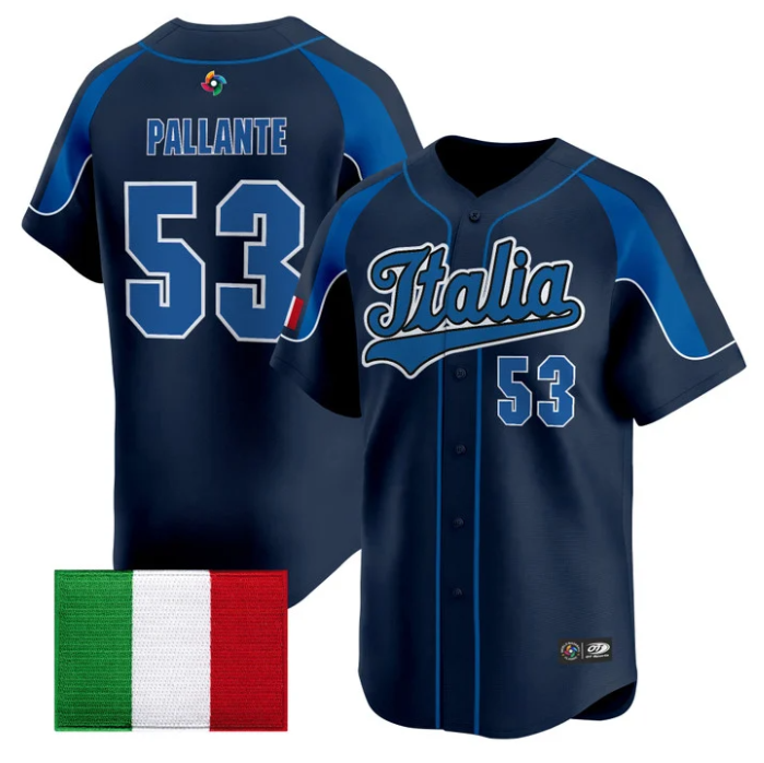 Andre Pallante Jersey #53 Team Italy 2026 World Baseball Classic Stitched