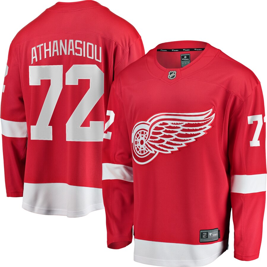 Andreas Athanasiou Detroit Red Wings Fanatics Branded Youth Breakaway Player Jersey Red