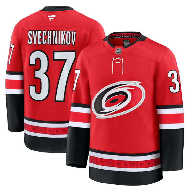 Andrei Svechnikov Jersey #37 Carolina Hurricanes 2025 26 Premium Stitched