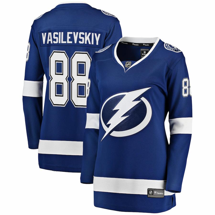 Andrei Vasilevskiy Tampa Bay Lightning Fanatics Branded Womens Premier Breakaway Player Jersey Blue