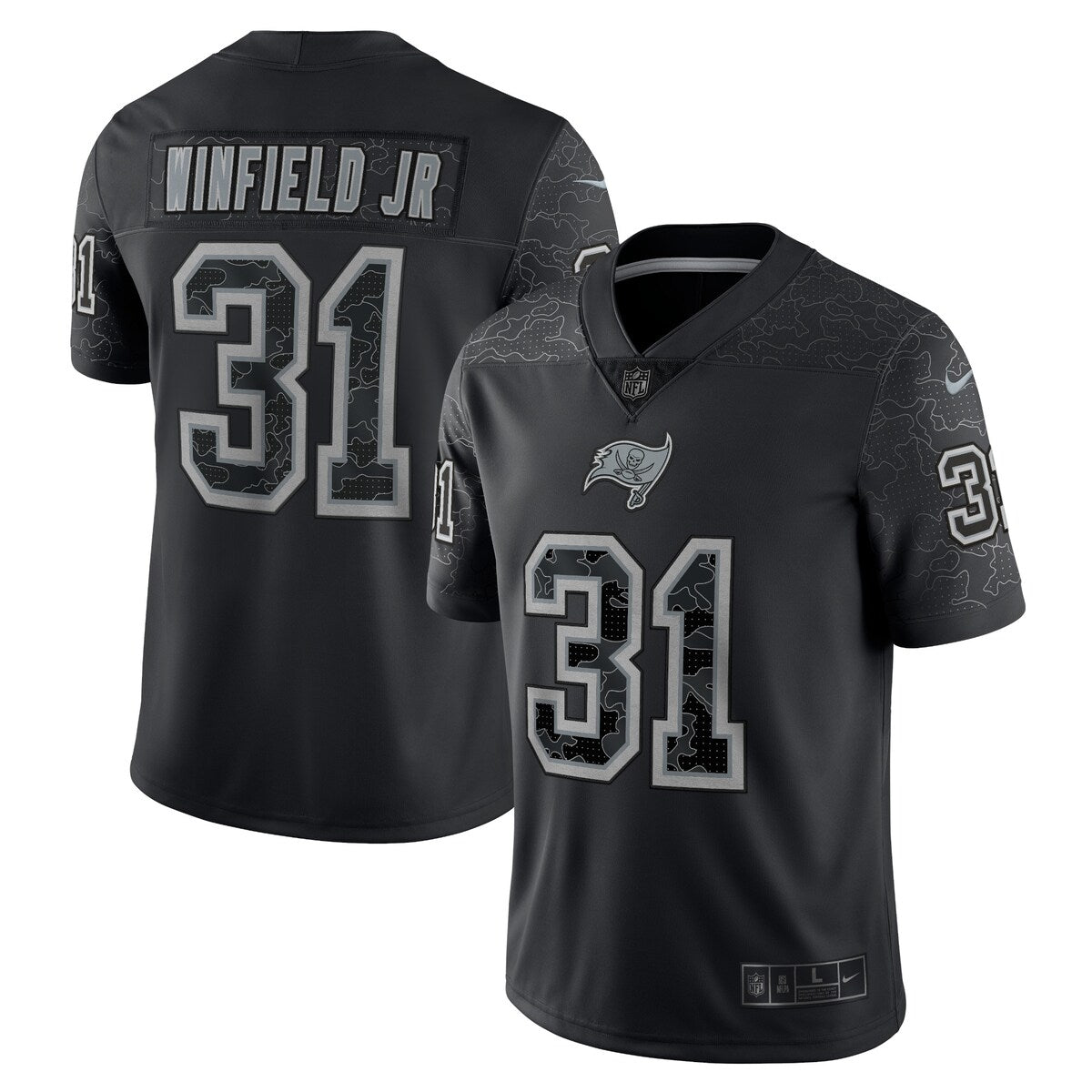 Antoine Winfield Jr Tampa Bay Buccaneers Nike Rflctv Limited Jersey Black