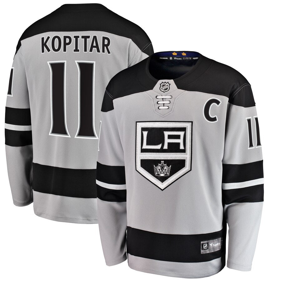 Anze Kopitar Los Angeles Kings Fanatics Branded Alternate Breakaway Player Jersey Gray
