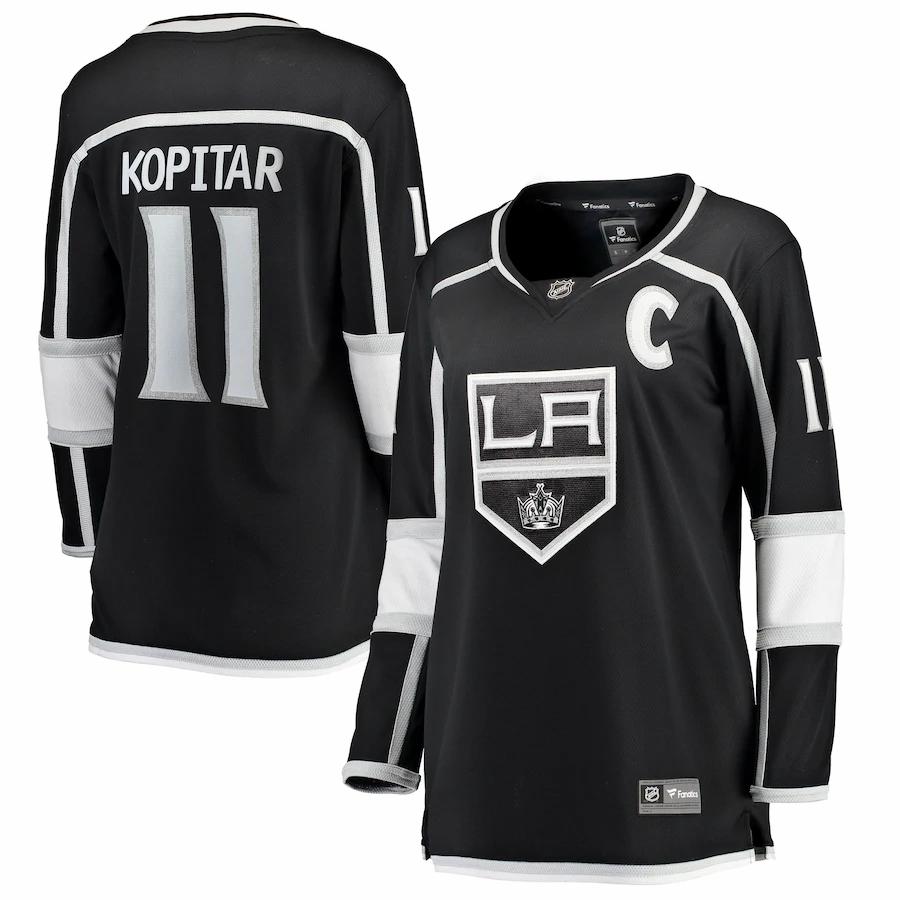 Anze Kopitar Los Angeles Kings Fanatics Branded Womens Home Breakaway Player Jersey Black