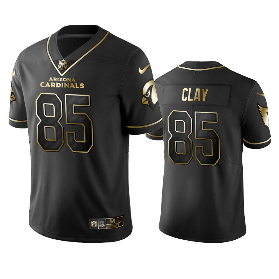 Arizona Cardinals Charles Clay Black Golden Edition 2019 Vapor Untouchable Limited Jersey Mens