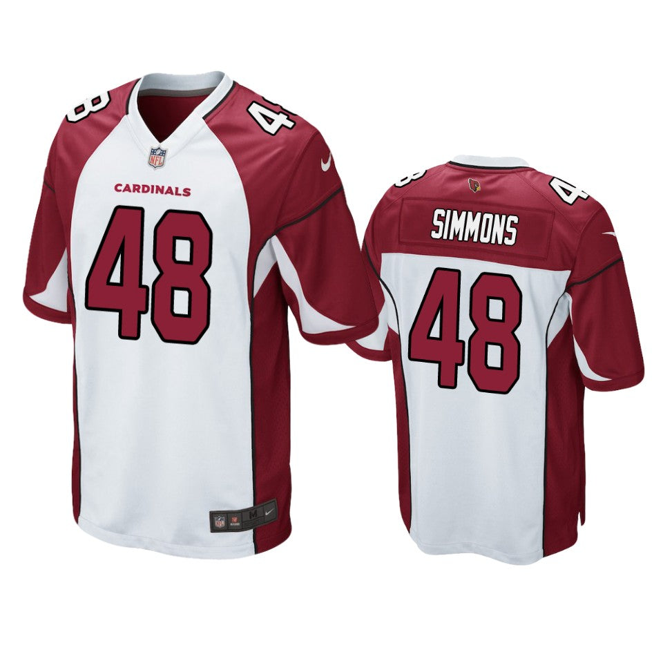 Arizona Cardinals Isaiah Simmons White 2020 Nfl Draft Game Jersey