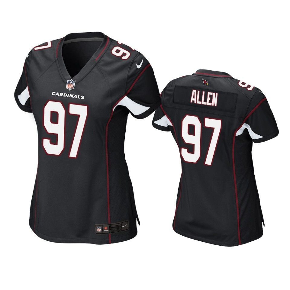 Arizona Cardinals Zach Allen 2019 Nfl Draft Black Game Womens Jersey