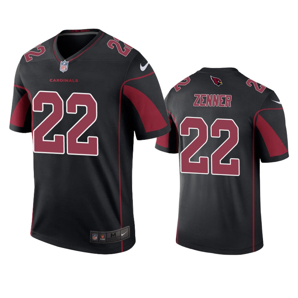 Arizona Cardinals Zach Zenner Black Color Rush Legend Jersey