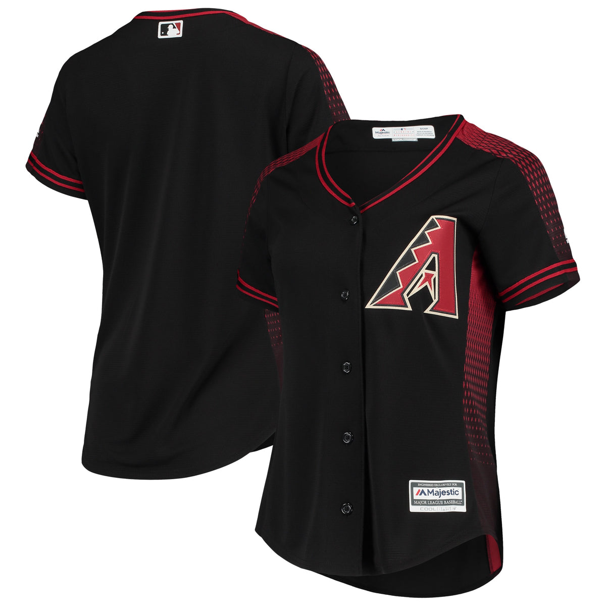 Arizona Diamondbacks Majestic Womens Alternate Official Team Jersey Black