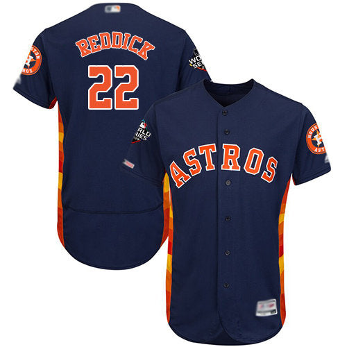 Astros 22 Josh Reddick Navy Blue Flexbase Authentic Collection 2019 World Series Bound Stitched Baseball Jersey