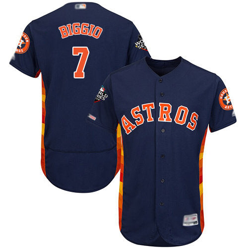 Astros 7 Craig Biggio Navy Blue Flexbase Authentic Collection 2019 World Series Bound Stitched Baseball Jersey