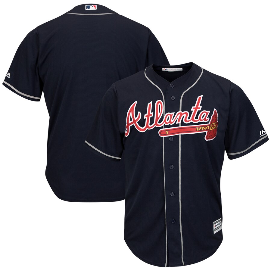 Atlanta Braves Majestic 2019 Alternate Official Cool Base Team Jersey Navy