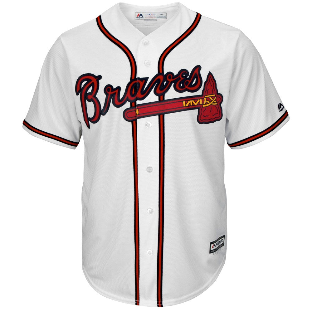 Atlanta Braves Majestic Official Cool Base Jersey White