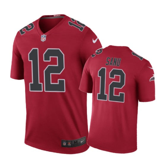 Atlanta Falcons 12 Mohamed Sanu Nike Color Rush Red Jersey