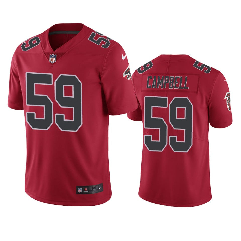 Atlanta Falcons Devondre Campbell Red Nike Color Rush Limited Jersey