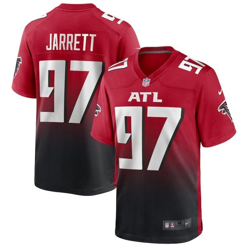 Atlanta Falcons Grady Jarrett 97 Nfl 2020 Gradient Red Jersey