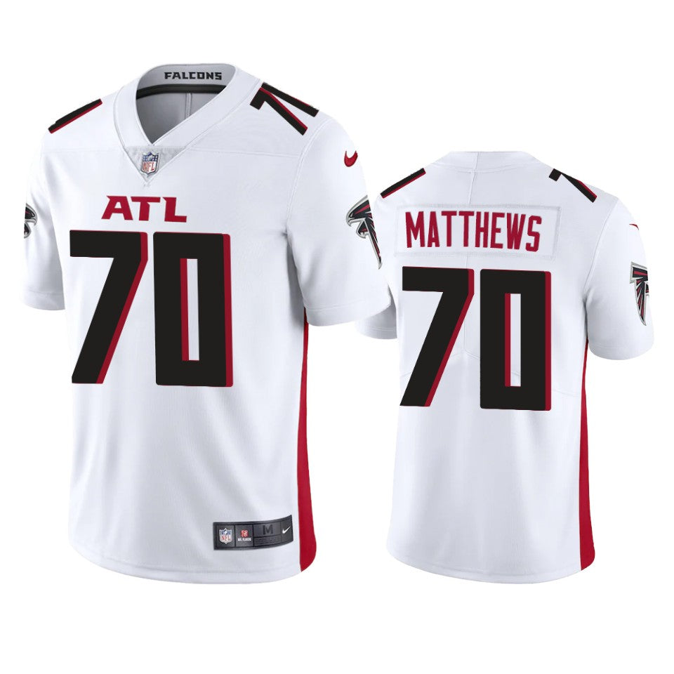 Atlanta Falcons Jake Matthews White 2020 Vapor Limited Jersey Mens