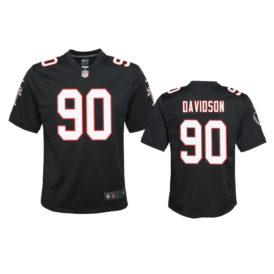 Atlanta Falcons Marlon Davidson Black 2020 Nfl Draft Throwback Game Jersey