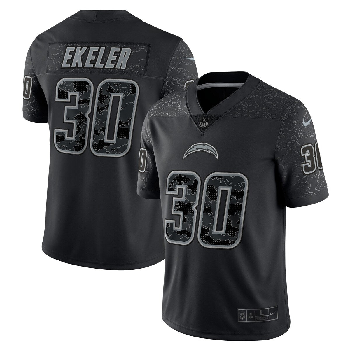 Austin Ekeler Los Angeles Chargers Nike Rflctv Limited Jersey Black