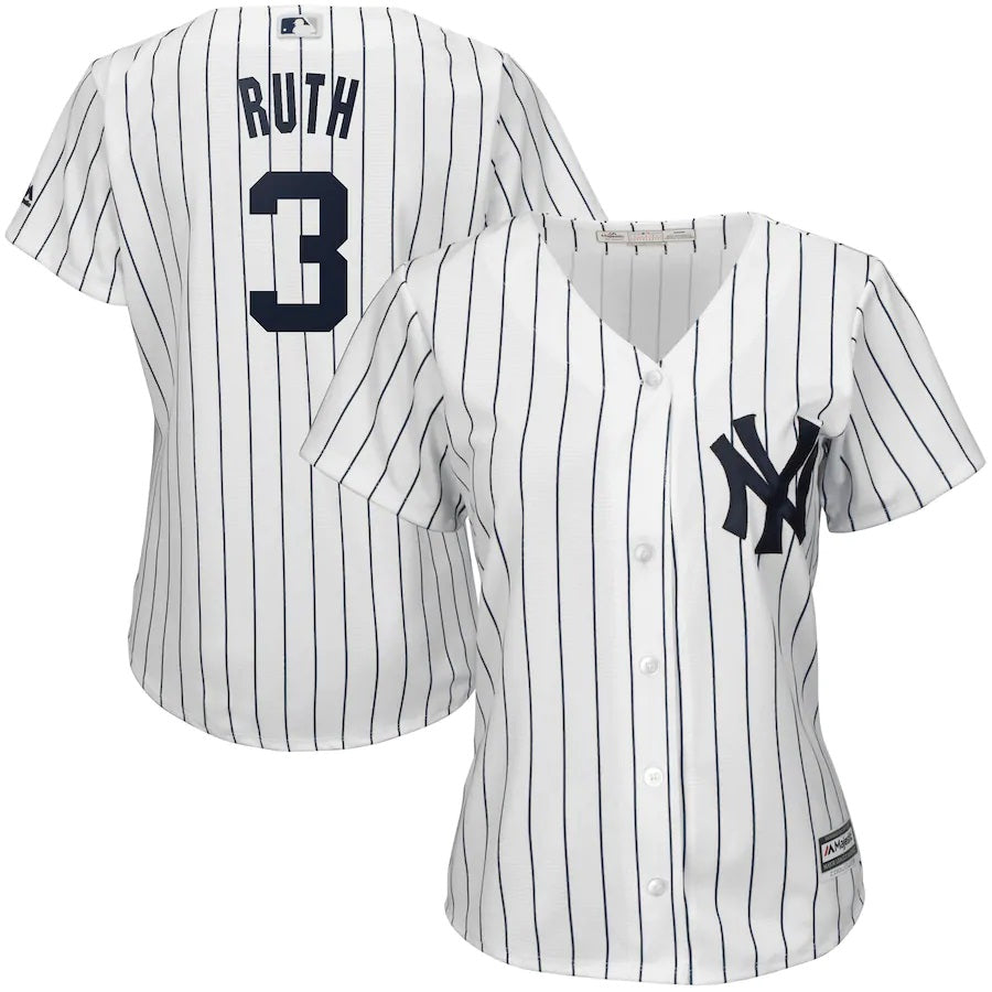 Babe Ruth New York Yankees Majestic Womens Cool Base Player Jersey White