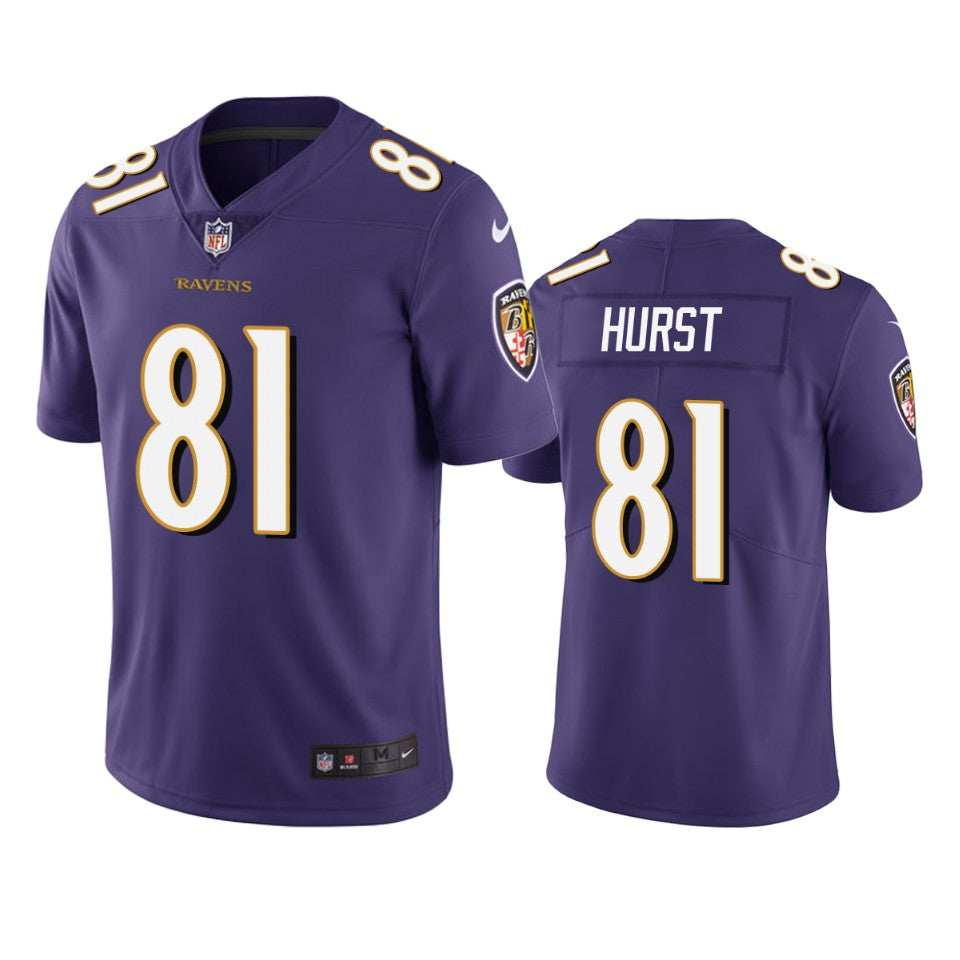 Baltimore Ravens Hayden Hurst Purple Vapor Limited Jersey