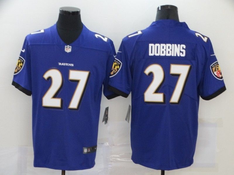 Baltimore Ravens J K Dobbins 27 Nfl 2020 Blue Jersey