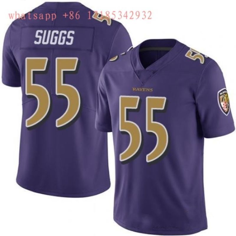 Baltimore Ravens Terrell Suggs 55 2020 Nfl Purple Jersey Jersey