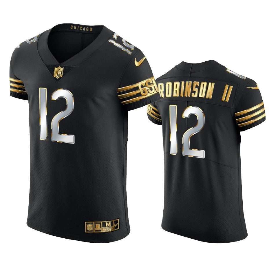 Bears Allen Robinson Ii Golden Edition Black Vapor Elite Jersey