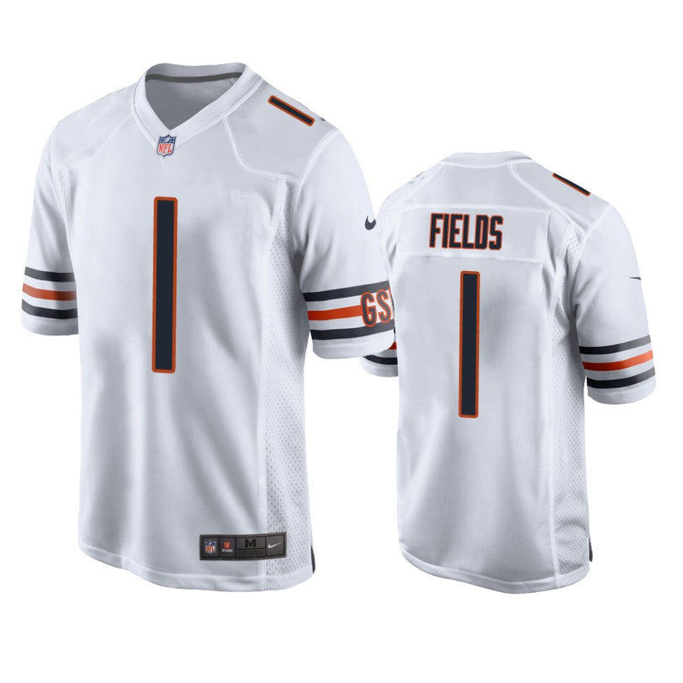 Bears Justin Fields 2021 Nfl Draft White Game Jersey