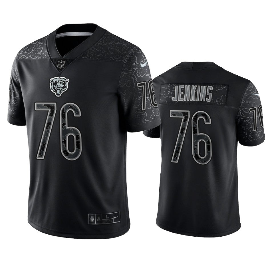 Bears Teven Jenkins Reflective Limited Black Jersey Mens