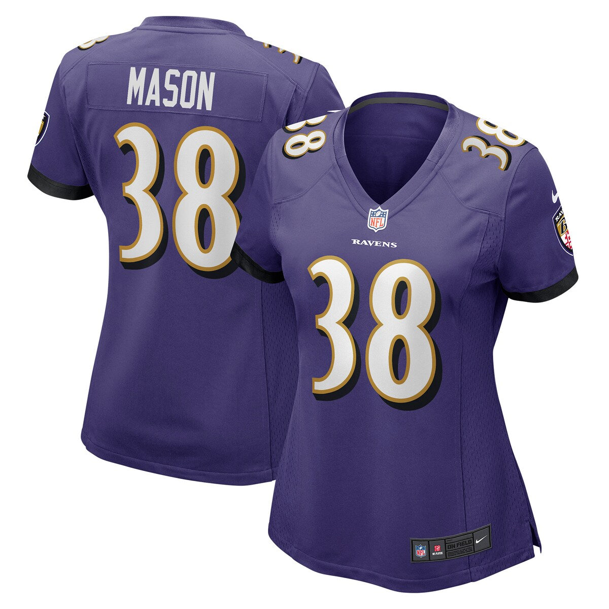 Ben Mason Baltimore Ravens Nike Womens Game Jersey Purple