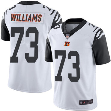 Bengals 73 Jonah Williams White Mens Stitched Football Limited Rush Jersey