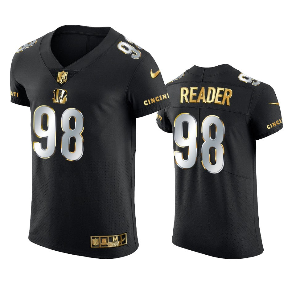 Bengals Dj Reader Golden Edition Black Elite Jersey