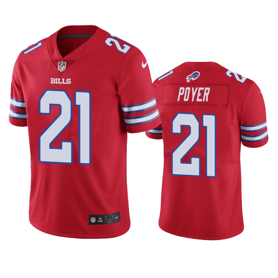 Bills Jordan Poyer Red Color Rush Limited Jersey