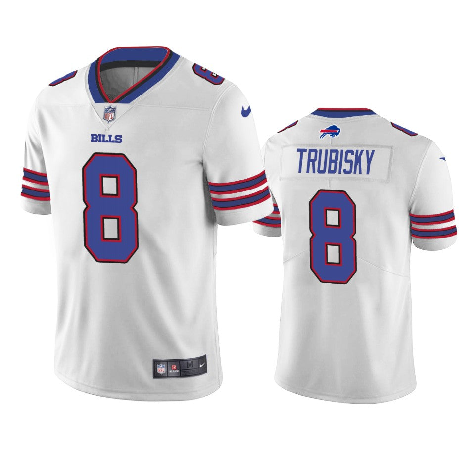 Bills Mitchell Trubisky Vapor Limited White Jersey