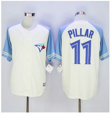 Blue Jays 11 Kevin Pillar Creamblue Exclusive New Cool Base Stitched Mlb Jersey