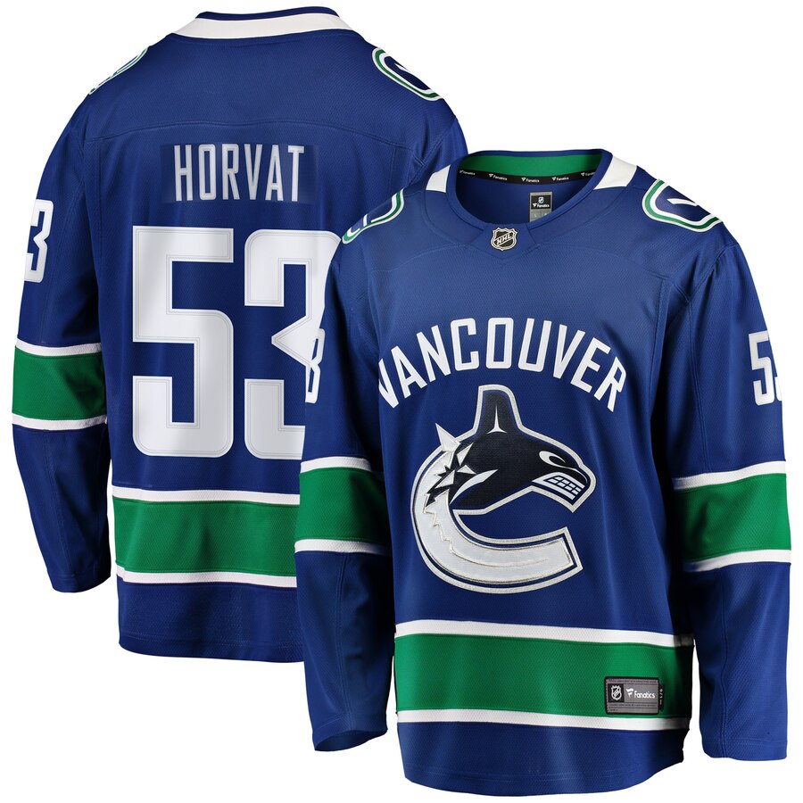 Bo Horvat Vancouver Canucks Fanatics Branded Breakaway Player Jersey Blue