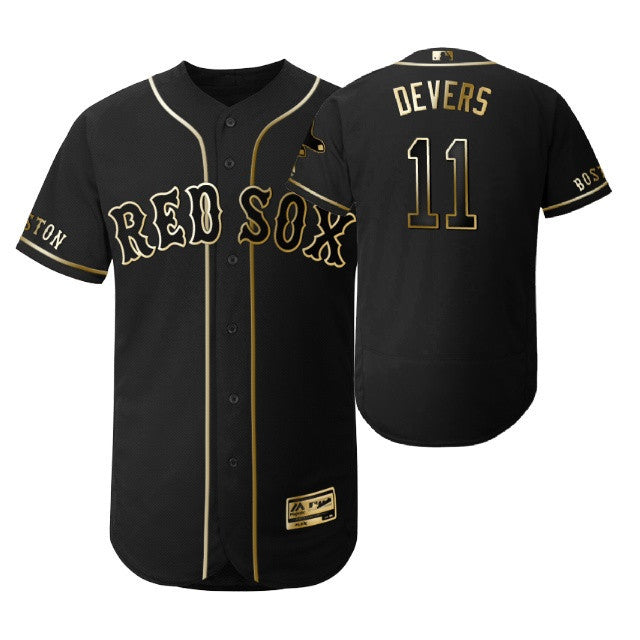 Boston Red Sox 11 Rafael Devers Mlb 2019 Golden Brandedition Black Jersey Gift For Red Sox Fans