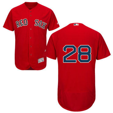 Boston Red Sox 28 J D Martinez Red Flexbase Authentic Collection Stitched Mlb Jersey