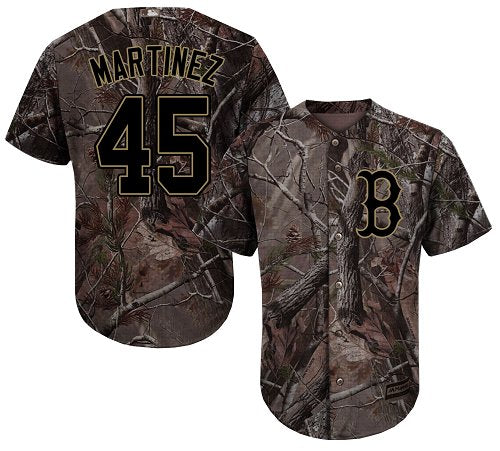 Boston Red Sox 45 Pedro Martinez Camo Realtree Collection Cool Base Stitched Mlb Jersey