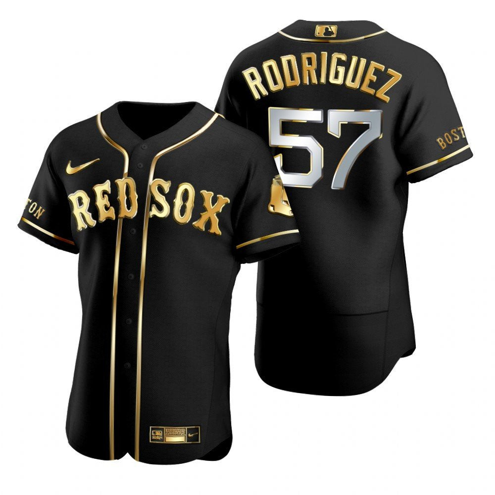 Boston Red Sox 57 Brandeduardo Rodriguez Mlb Golden Brandedition Black Jersey Gift For Red Sox Fans