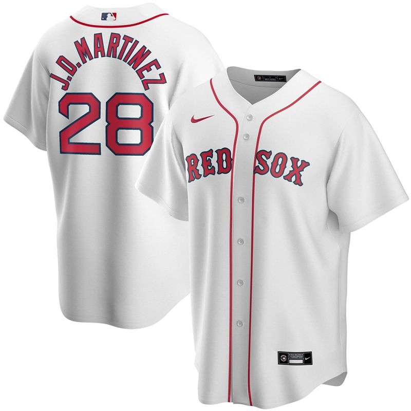 Boston Red Sox J D Martinez 28 2020 Mlb White Jersey