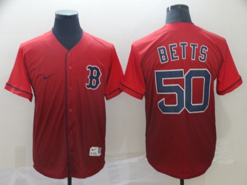 Boston Red Sox Mookie Betts 50 2020 Mlb Red Jersey