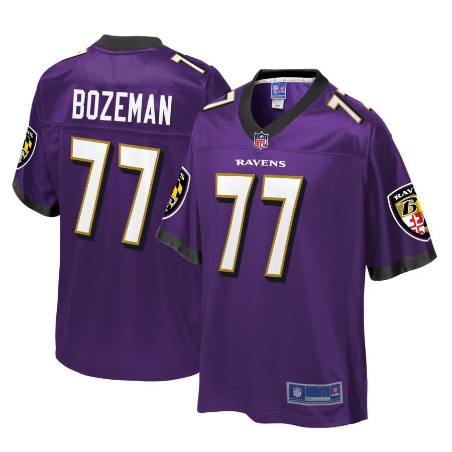 Bradley Bozeman Baltimore Ravens Nfl Pro Line Player Jersey Purple