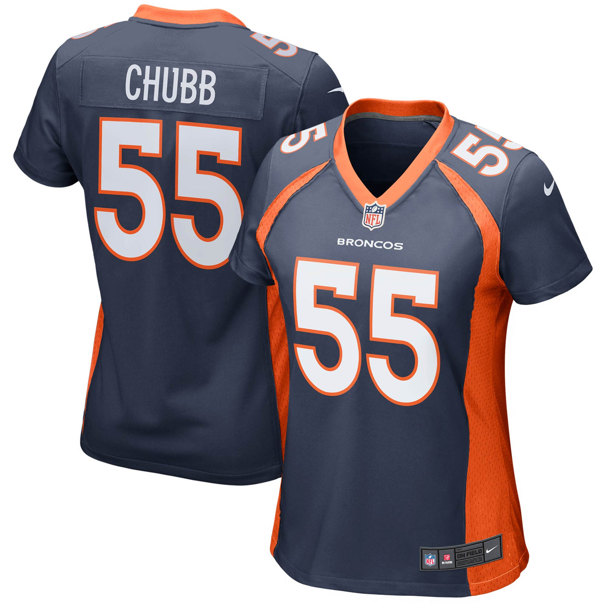 Bradley Chubb Denver Broncos Nike Womens Game Jersey Navy