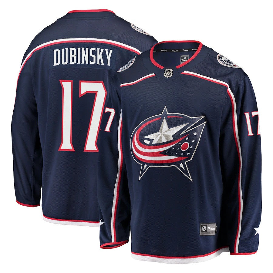 Brandon Dubinsky Columbus Blue Jackets Fanatics Branded Breakaway Jersey Navy